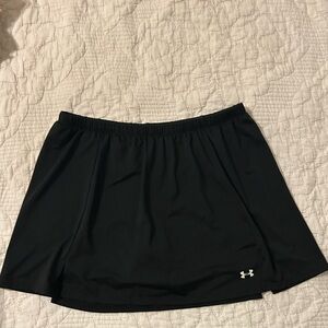Under Armour pleated Black Performance Skirt with Logo